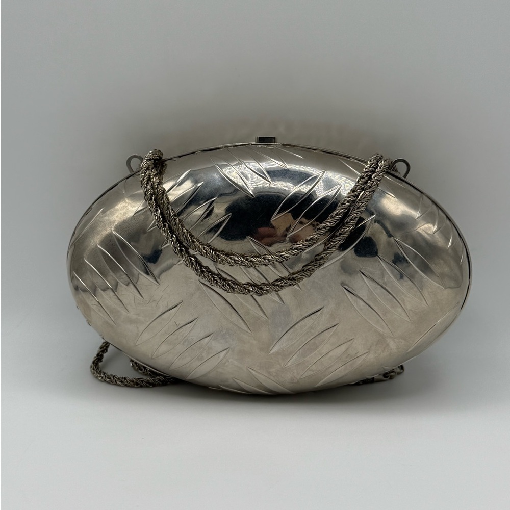 RARE Balenciaga Vintage Clutch Silver